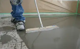 Uneven floor being professionally repaired in Philadelphia, PA